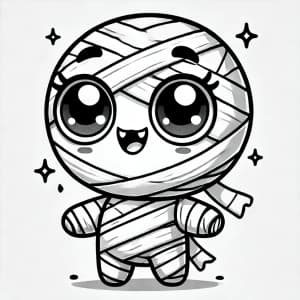 Adorable Cartoon Mummy