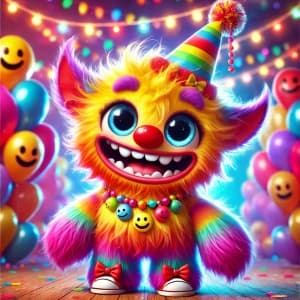 Colorful Fluffy Monster