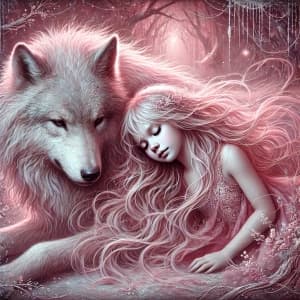 Girl With Wolf