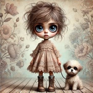 Girl With Dog