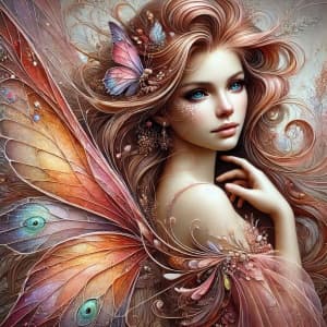 Beautiful Autumn Fairy