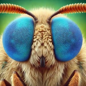 Close-Up Of A Butterfly's Eyes