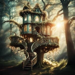 Amazing Treehouse in the Forest for Kids