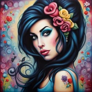 Portrait of Amy Winehouse