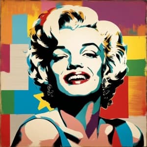 Pop Art Portrait of Marilyn Monroe