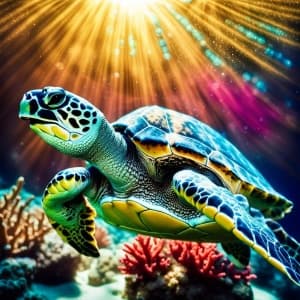 Sea Turtle in the Ocean