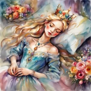 Sleeping Beauty From the Fairy Tale About a Princess