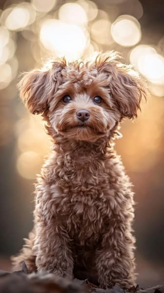 Charming Bolognese Dog Phone Wallpaper 4K – Adorable Fluffy Puppy